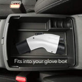 LECTRON J1772 EVS Charging adapter only from Tesla, Up to 48 ampere 250V -Tesla High Power Connector, Destination Charger, Mobile connector (white)