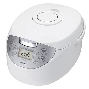 Toshiba RC-10HK(W) Rice Cooker, 5.5 Cups, Induction Jar Rice Cooker, Heat Retention, White Rice, 24 Hours, Kamado Copper Coat, Pot