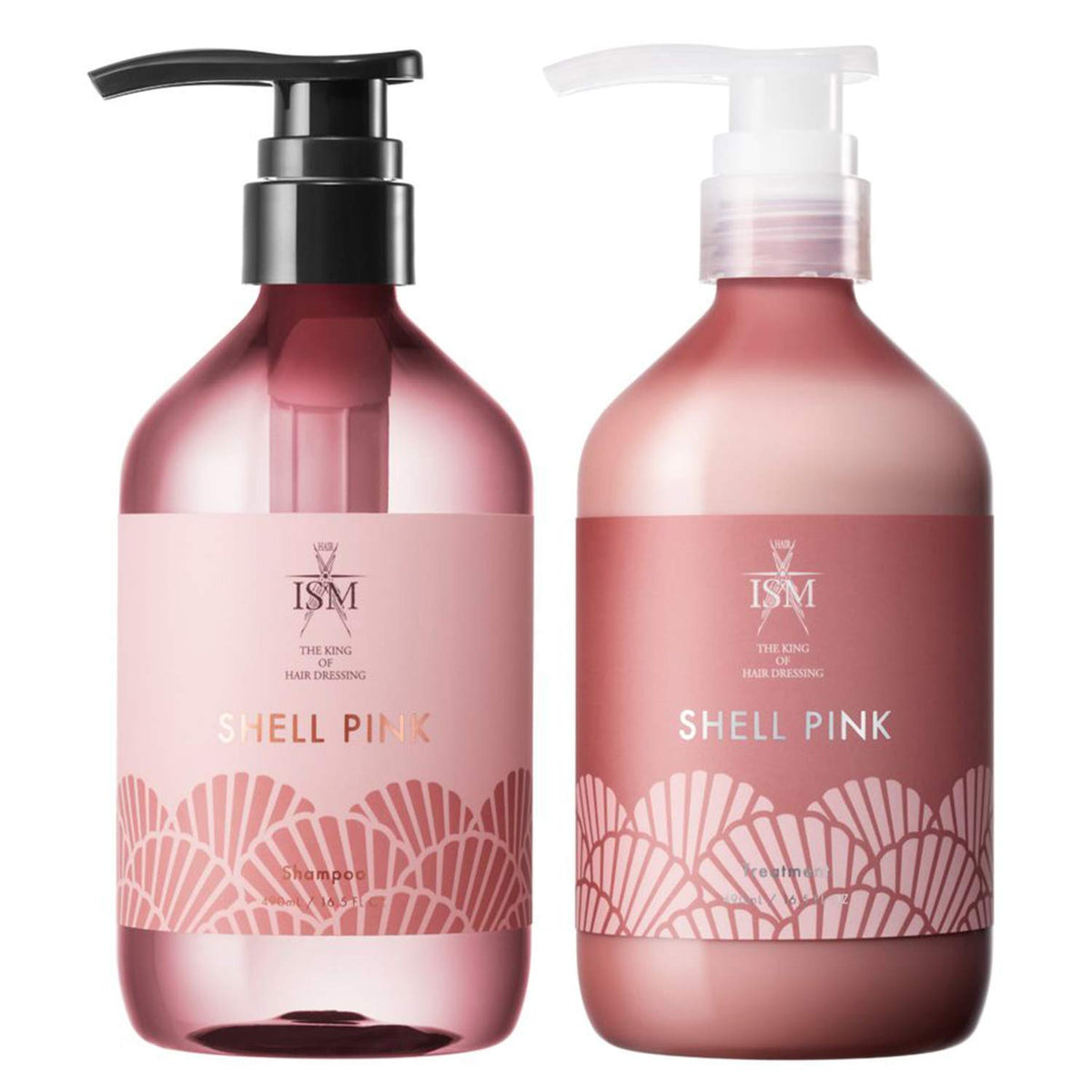 Shampoo Insm ISM Shampoo & Treatment Set Shell Pink 490ml each – Goods Of Japan