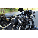 KIJIMA HD-04649 XL1200X Motorcycle Parts, Swallow Handle 2, Dimple Included, Steel/Black