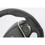 KENSTYLE original steering HB01 Honda S660 (JW5) All Black Leather (Black Stitch)
