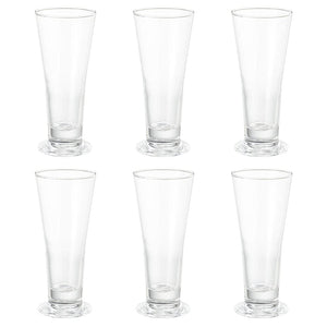 Toyo Sasaki Glass 37201HS Long Tumbler, 12.8 fl oz (380 ml), HS Stem, Made in Japan, Dishwasher Safe, Set of 6