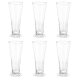 Toyo Sasaki Glass 37201HS Long Tumbler, 12.8 fl oz (380 ml), HS Stem, Made in Japan, Dishwasher Safe, Set of 6