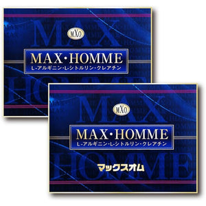 Max Homme 2 boxes of 120 tablets (approx. 60 days supply) L-arginine, L-citrulline, maca extract, zinc, mucuna