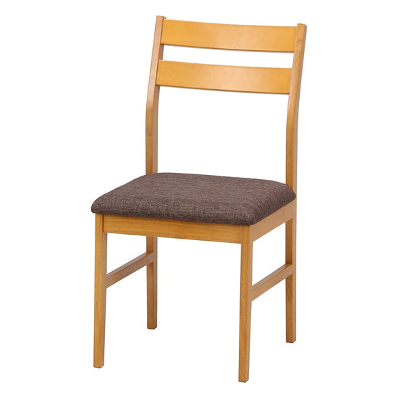 Fuji Trading Dining Chair Seat Height 42cm Natural Floor Scratch Prevention Natural Wood Renova 98899