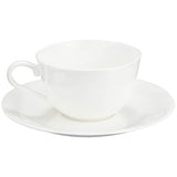 Noritake P59387A/9640 Cup & Saucer (Pear Set) (Both Coffee & Tea), 7.8 fl oz (220 cc), Ensemble White, Microwave Safe, Dishwasher Safe, 2 Guests, Bone China