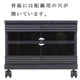 Shirai Sangyo WAV-3545AGBK Wave TV Stand, Black, Width 17.7 inches (45 cm), Height 13.8 inches (35.1 cm), Depth 11.6 inches (29.6 cm)