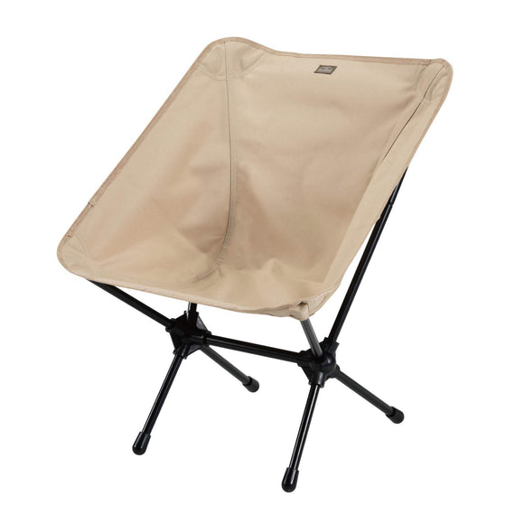 BUNDOK Portable Chair <Khaki / Black> BD-112 Easy Assembly Compact Storage With Storage Case