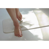 Soil Diatomaceous Earth Bath Mat, White