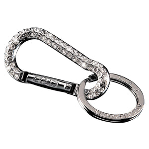 Garson Sa932-01 D.A.D Crystal Carabiner Keyring SilverCrystal