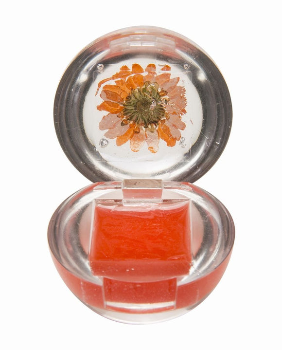 BLOSSOM Blossom Lip Gloss DUO Orange (Clear 4g/Color 4g) Raspberry Fragrance ORANGE 4g+4g