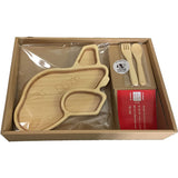 Jet Plate Set Bamboo Tableware FUNFAM