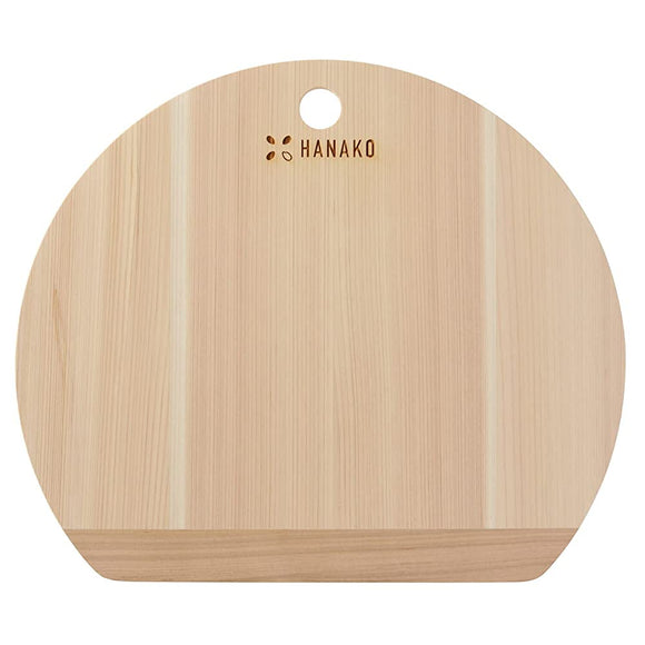 HANAKO Shimanto Hinoki D-Shaped 9mm Cutting Board