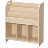 Iris Ohyama ER-6030 Toy Box, Light Maple, Width 24.8 x Depth 13.7 x Height 29.6 inches (63 x 34.7 x 75.3 cm), Picture Book Rack