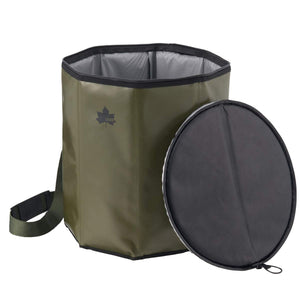 Logos 81670811 Waterproof Collapsible Earth Cooler Khaki, Approx. Width 13.8 x Depth 13.8 x Height 15.4 inches (35 x 35 x 39 cm)