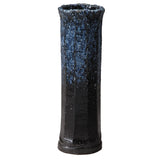 Shigaraki Ware 512-08 Flower Pot, Blue Vidro, Rich Flowers, Width 7.9 x Depth 6.2 x Height 12.2 inches (20 x 16 x 31 cm)