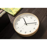 KATOMOKU plywood clock natural sweep (continuous second hand) km-33M 252mm (quartz watch)