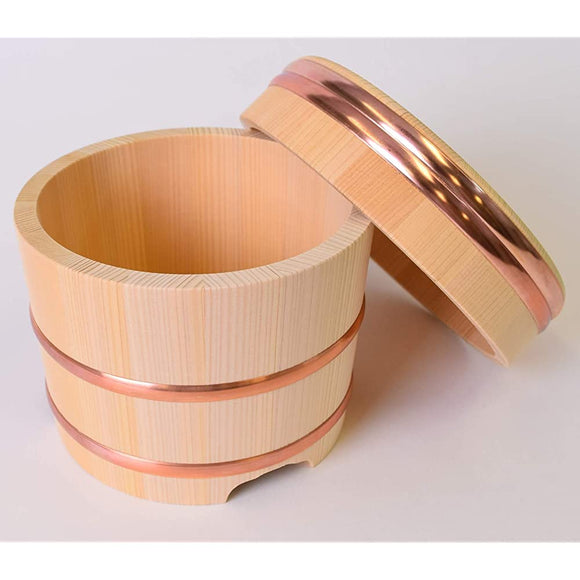 Kiso Handicraft, Kiso Sawara Cypress, Edo Style Container for Cooked Rice 3 cups