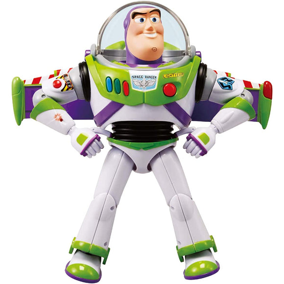 Toy Story 4 Talking Buzz Lightyear Figurine, Real Movie Size Replica
