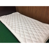 100% French Wool Bed Pad (Semi-Double), 47.2 x 78.7 inches (120 x 200 cm), Made in Japan, Washable, Generated, Plain, 35% Cotton, 65% Polyester, Rubber Corners