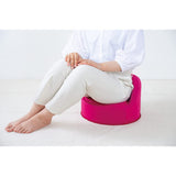 EXGEL Floor Punifit Cushion, Floor Won't Hurt Butt, Made in Japan, Cute, Round, Mini Floor Chair, Prevents Lower Back Pain, Knee Pain Prevention, Marine Blue