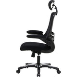 Fuji Boeki Master 3 82530 High Back, Office Chair, Desk Chair, Mesh, Breathable, Black, Back Storage Space Included, Elevating Function, Locking Function