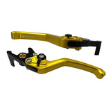 Bikers BK-H0708-LGD BRAKE LEVERS, PCX160, KF47, PCX JK05, ADV150, Left and Right Set, Billet Aluminum, Light Gold