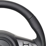 REAL (Real) Steering [Jimney (JB64W)/Jimney Sierra (JB74W)] All Leather (Black Euro Stitch) SZB-LPB-BK