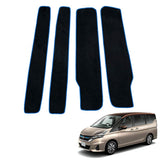 Fenice Car Mat, Step Mat, Velcro Type, Domestic Production, Nissan Serena e-POWER Suzuki Randy C27 Series), Black x Locking Thread Blue, Anti-Slip Shape, Non-Slip, Car Mat (Car Product Specialty Store)