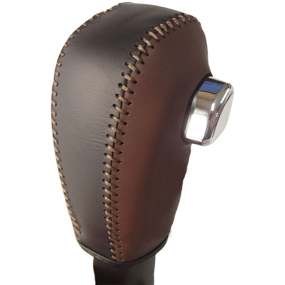 EK CROSS SPACE (B34353738) DIY Shift Knob Genuine Leather Rewind Kit 1bk3m32 Left and Right Body Brown Leather X Top Black Leather X Cafe TeaStaching