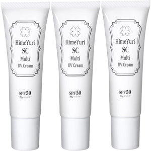 Himeyuri 6 Types of Human Stem Cells Sunscreen Makeup Base SC Multi UV Cream Made in Japan 30g (3)