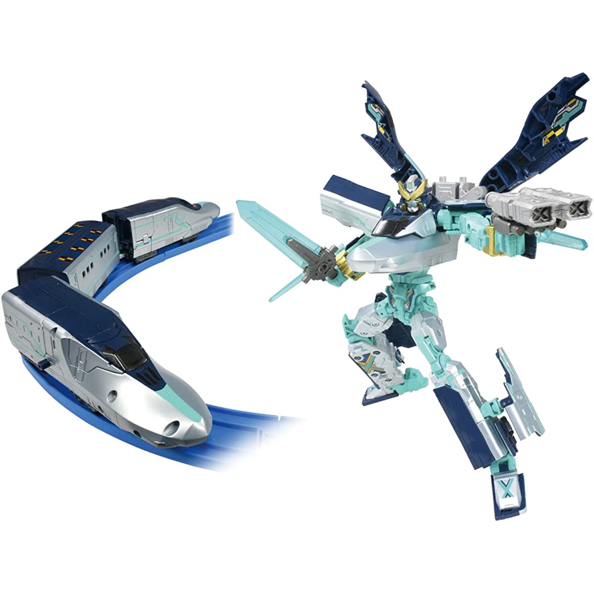 Takara Tomy Plarail Shinkansen Transforming Robot Shinkalion Z Shinkalion Z  Alpha X Train, Toy, Ages 3 and Up, Passed Toy Safety Standards, ST Mark 