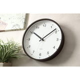 KATOMOKU Plywood Wall Clock, Brown, Sweep (Continuous Second Hand), km-35M, 252mm (Quartz Watch)