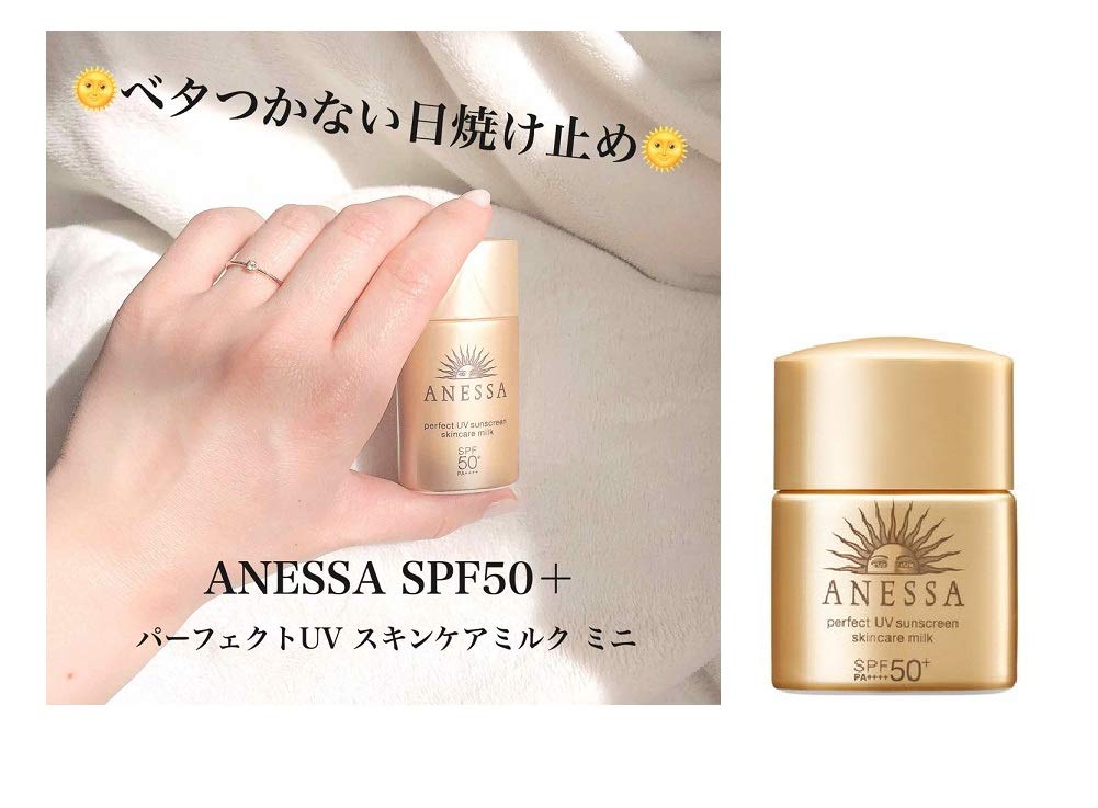 Sunscreen Anessa Perfect UV Skin Care Milk a Mini 20ml SPF50+ PA ...