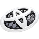 GRACE Ornament Plate Chrono Force TOYOTA Toyota Nickel Tone Mat Black Size: 150 GAC-CF-TCNB150 Emblem