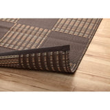 Ikehiko #2117008 Rug Carpet, Weed, Brown, Approximately 137 x 138.6 in. (348 x 352 cm), Made in Japan, Washable