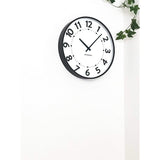 KATOMOKU plywood clock 17 Atomic Clock Sweep (Continuous Second Hand) km-106BRRC 14.3 inches (362 mm)