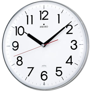 Seiko Clock KX301H Wall Clock, Radio, Analog, White