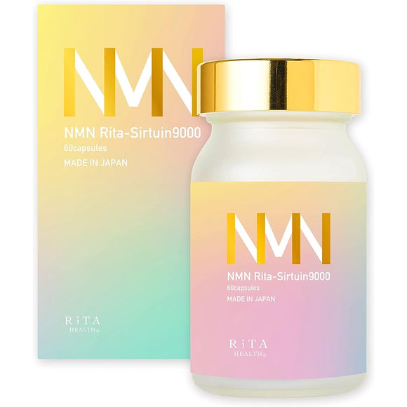 Rita Health NMN Made in Japan 99% Purity NAD Supplement Rita-Sirtuin9000 9000mg 60 tablets Made in Japan