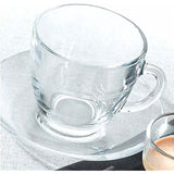 Duralex Jiggon Cup & Saucer, 7.8 fl oz (220 cc), Set of 6