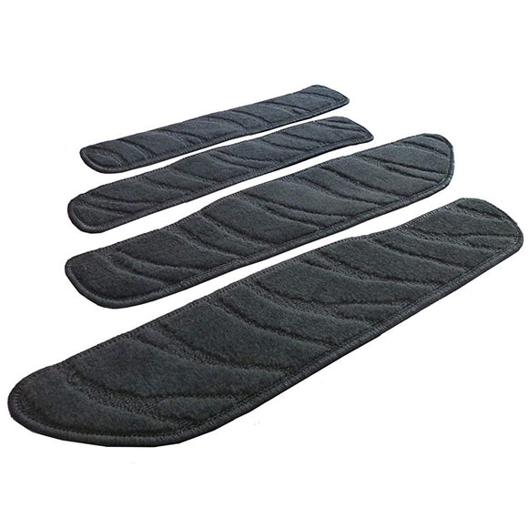 Feniche Car Mat, Step Mat, Domestic Production (Toyota Alphard Alphard Hybrid 30 Series) < Velcro Type/ 3M Super Strong Double-Sided Tape Included> Wave Black, Anti-Slip Shape, Anti-Slip, Anti-Slip, Car Mat (Car Goods Specialty Store)