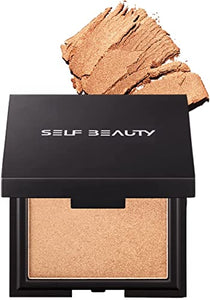 Self Beauty (SELFBEAUTY)｜Highlighter/Luminizer Powder, Mineral Compact Type 7g｜Vail Highlighter, Luster Transparency, Wrinkles Less Inconspicuous Highlighter｜Korean Cosmetics [Japan Official/Genuine Product]｜No.2 Starlight