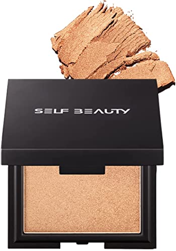 Self Beauty (SELFBEAUTY)｜Highlighter/Luminizer Powder, Mineral Compact Type 7g｜Vail Highlighter, Luster Transparency, Wrinkles Less Inconspicuous Highlighter｜Korean Cosmetics [Japan Official/Genuine Product]｜No.2 Starlight