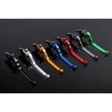 Folding Adjustable Lever BRAKE & CLUTCH SET LEVER COLOR: GOLD ADJUSTMENT COLOR: Red (Z800 13) / (Z750 07-11)