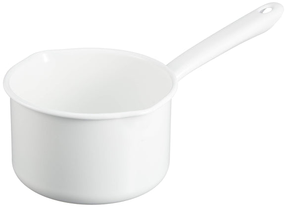 TSUKURAGI Jirushi Milk Pan 14cm White