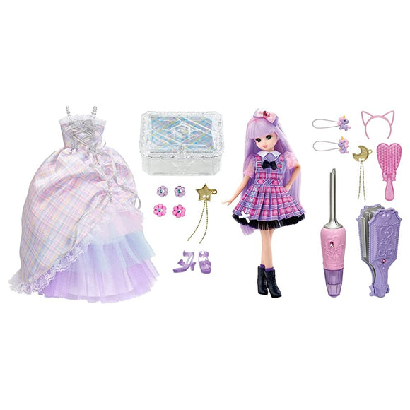 Takara Tomy Licca Takara Tomy, Licca-chan Doll, Niji Kyunkar Licca-chan Deluxe, Dress-up Doll, Pretend Play, Toy, Ages 3 and Up, Passed Toy Safety Standards, ST Mark Certified, One Size