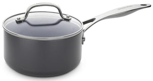 GreenPan Venice Pro Saucepan With Lid, Gray, 18 cm, IH Compatible