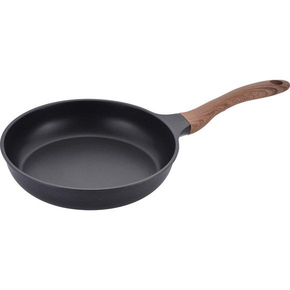 Wahei Freiz MB-1252 Frying Pan, 10.2 inches (26 cm), Black, Induction and Gas Compatible
