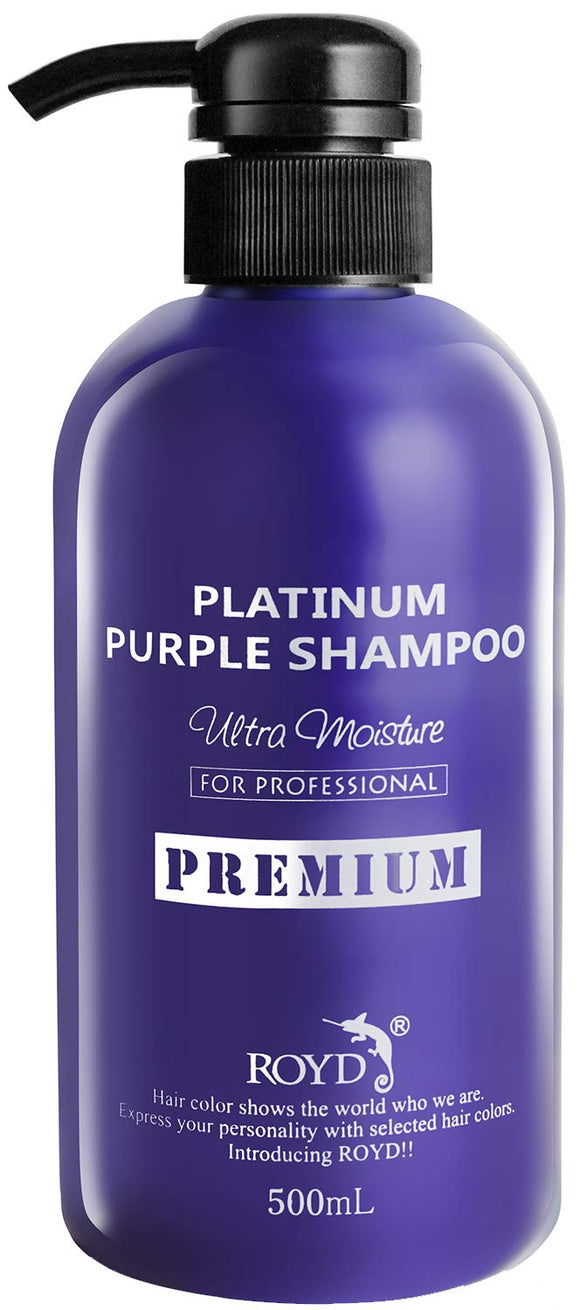 Royd [Genuine] Premium Color Shampoo 500ml 11 Amino Acid Combination Salon Specification Karashan Treatment Purple Shampoo