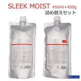 [Refilled set] Floodia Shampoo Sleek Moist 450ml Treatment 450g Refill Demi Refill Renewal
